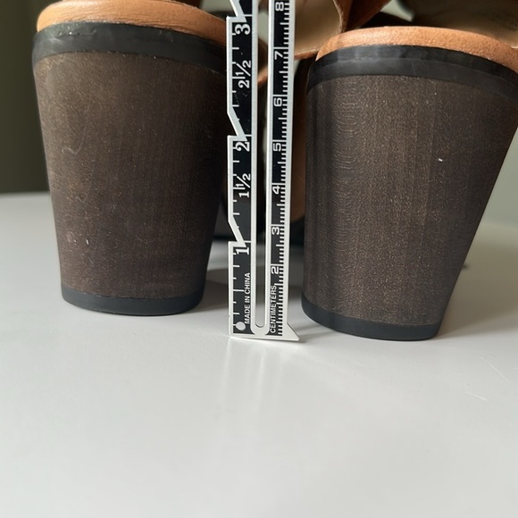 Kelsi Dagger Leather Heeled Gladiator Lace Up Open Toe Sandal Tan Cut Out Bootie - Picture 13 of 17